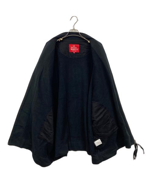 Vivienne Westwood RED LABEL（ヴィヴィアンウエストウッドレッドレーベル）Vivienne Westwood RED LABEL (ヴィヴィアンウエストウッドレッドレーベル) テーラーカラー ロングオーバーコート ブラック サイズ:00の古着・服飾アイテム