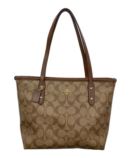 COACH（コーチ）COACH (コーチ) ハンドバッグ ブラウンの古着・服飾アイテム