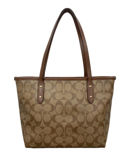 COACH（コーチ）COACH (コーチ) ハンドバッグ ブラウンの古着・服飾アイテム