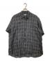 COMME des GARCONS HOMME（コムデギャルソン オム）の古着「半袖チェックリネンシャツ」｜ブラック