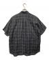 COMME des GARCONS HOMME (コムデギャルソン オム) 半袖チェックリネンシャツ ブラック サイズ:表記無し：15000円