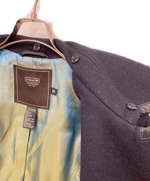 COACH（コーチ）COACH (コーチ) レザードッキングコート ネイビー サイズ:10の古着・服飾アイテム