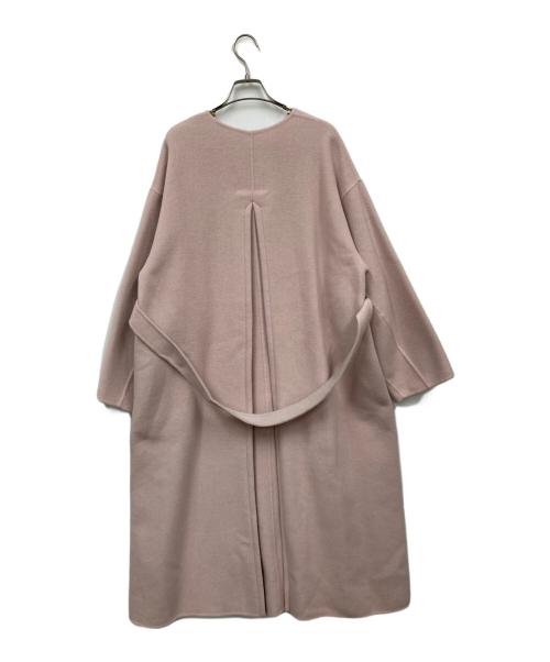 FRAY ID（フレイ アイディー）FRAY ID (フレイ アイディー) カシミヤ混BALLIリバーコート ピンク サイズ:1の古着・服飾アイテム
