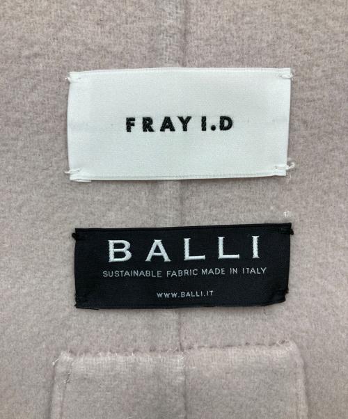 FRAY ID（フレイ アイディー）FRAY ID (フレイ アイディー) カシミヤ混BALLIリバーコート ピンク サイズ:1の古着・服飾アイテム
