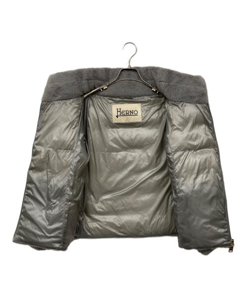 HERNO（ヘルノ）HERNO (ヘルノ) ECO FUR DOWNJACKET グレー サイズ:42の古着・服飾アイテム