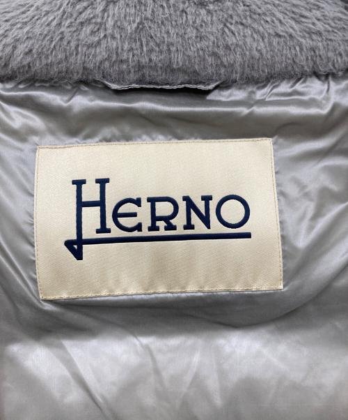 HERNO（ヘルノ）HERNO (ヘルノ) ECO FUR DOWNJACKET グレー サイズ:42の古着・服飾アイテム
