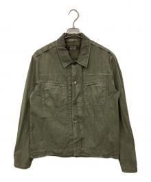 C.P COMPANY（シーピーカンパニー）の古着「オーバーダイシャツジャケット」｜グリーン
