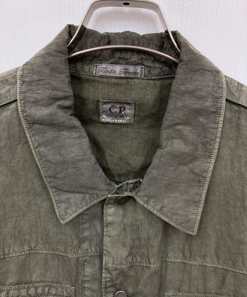 C.P COMPANY（シーピーカンパニー）C.P COMPANY (シーピーカンパニー) オーバーダイシャツジャケット グリーン サイズ:Lの古着・服飾アイテム