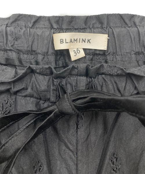 BLAMINK（ブラミンク）BLAMINK (ブラミンク) ラワージャガードドロストパンツ ブラック サイズ:36の古着・服飾アイテム