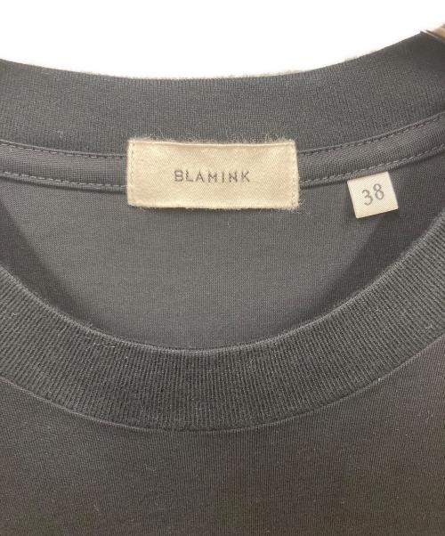 BLAMINK（ブラミンク）BLAMINK (ブラミンク) ロゴカットソー ブラック サイズ:38の古着・服飾アイテム