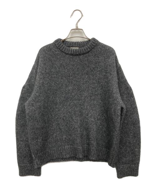 BLAMINK（ブラミンク）BLAMINK (ブラミンク) ラメクルーネックセーター グレー サイズ:36の古着・服飾アイテム