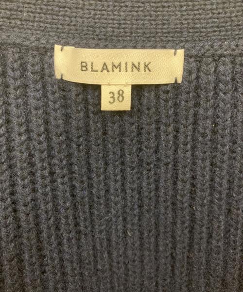 BLAMINK（ブラミンク）BLAMINK (ブラミンク) サイドジップカーディガン ネイビー サイズ:38の古着・服飾アイテム