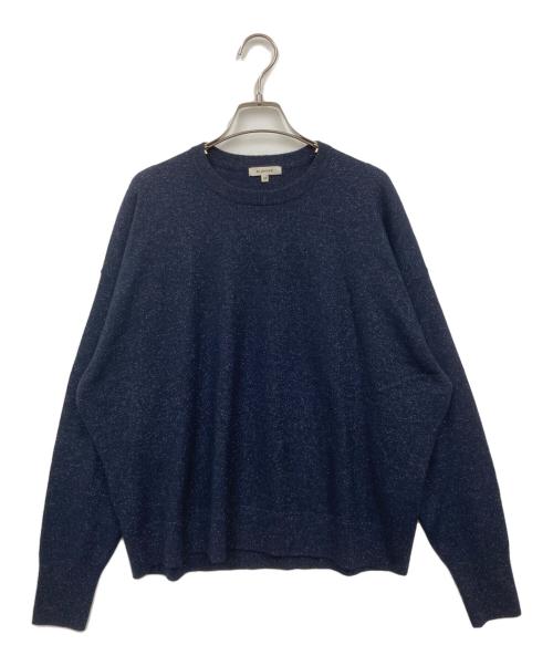 BLAMINK（ブラミンク）BLAMINK (ブラミンク) ラメロングスリーブニット ネイビー サイズ:36の古着・服飾アイテム