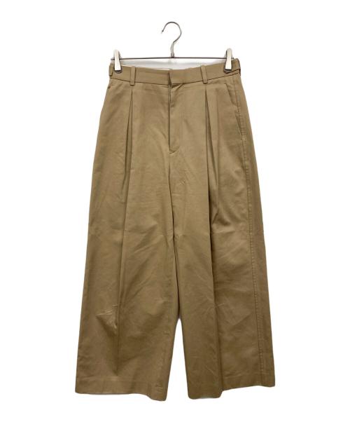 BLAMINK（ブラミンク）BLAMINK (ブラミンク) コットンサイドベルトパンツ ベージュ サイズ:38の古着・服飾アイテム