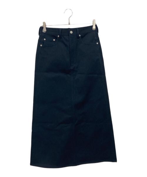 BLAMINK（ブラミンク）BLAMINK (ブラミンク) コットンストレッチバックポケットスカート ネイビー サイズ:36の古着・服飾アイテム
