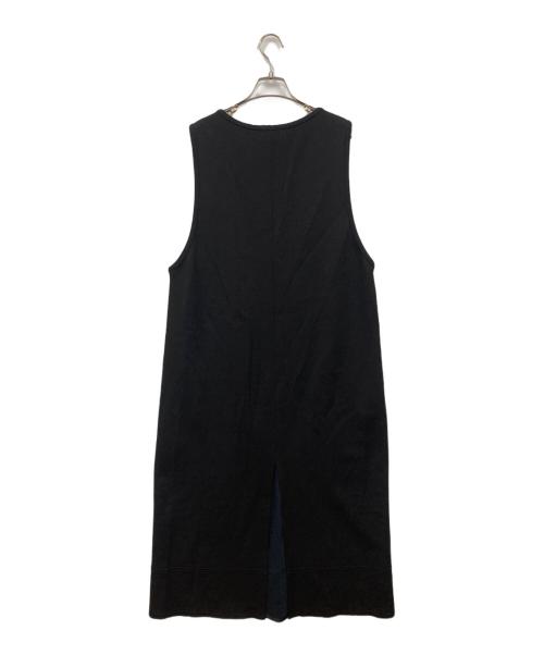 BLAMINK（ブラミンク）BLAMINK (ブラミンク) Uネックノースリーブワンピース ブラック サイズ:36の古着・服飾アイテム