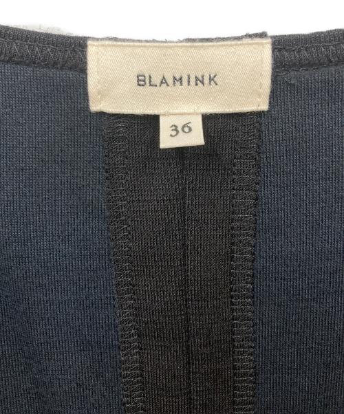 BLAMINK（ブラミンク）BLAMINK (ブラミンク) Uネックノースリーブワンピース ブラック サイズ:36の古着・服飾アイテム
