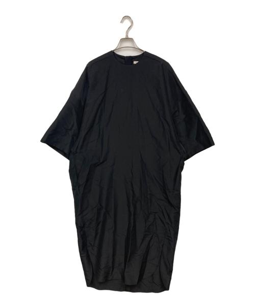 BLAMINK（ブラミンク）BLAMINK (ブラミンク) PRE クルーネックショートスリーブワンピース ブラック サイズ:38の古着・服飾アイテム