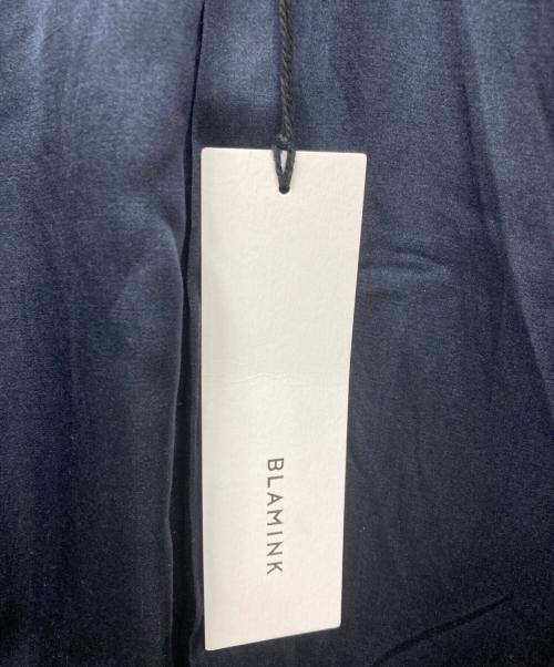 BLAMINK（ブラミンク）BLAMINK (ブラミンク) シルクコート ネイビー サイズ:36の古着・服飾アイテム
