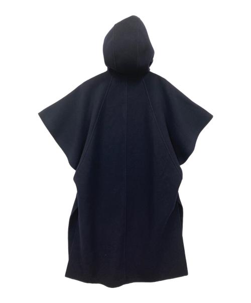 BLAMINK（ブラミンク）BLAMINK (ブラミンク) フードポンチョ コート ネイビー サイズ:36の古着・服飾アイテム