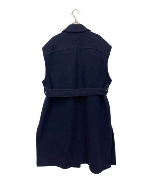BLAMINK（ブラミンク）BLAMINK (ブラミンク) ウールダブルフェイススリーブレスコート ネイビー サイズ:36の古着・服飾アイテム