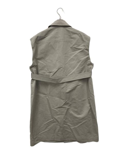 BLAMINK（ブラミンク）BLAMINK (ブラミンク) レギュラーカラー スリーブレス コート グレー サイズ:36の古着・服飾アイテム