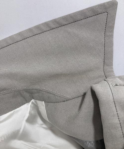 BLAMINK（ブラミンク）BLAMINK (ブラミンク) レギュラーカラー スリーブレス コート グレー サイズ:36の古着・服飾アイテム