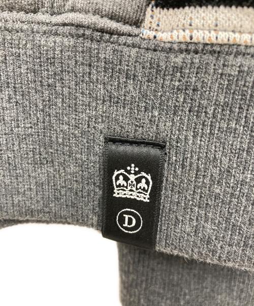 DOUBLE STANDARD CLOTHING（ダブルスタンダードクロージング）DOUBLE STANDARD CLOTHING (ダブルスタンダードクロージング) ジャガードニットドッキングパーカー グレー サイズ:46の古着・服飾アイテム