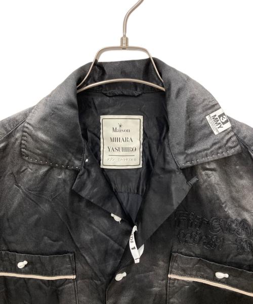 Maison MIHARA YASUHIRO（メゾン ミハラ ヤスヒロ）Maison MIHARA YASUHIRO (メゾン ミハラ ヤスヒロ) 半袖シャツ ブラック サイズ:44の古着・服飾アイテム