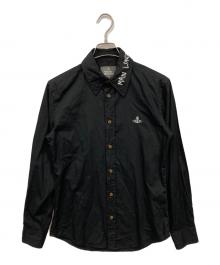 Vivienne Westwood man（ヴィヴィアン ウェストウッド マン）の古着「エンブロイダリー クラシックシャツ」｜ブラック
