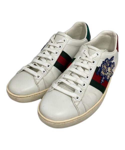 GUCCI（グッチ）GUCCI (グッチ) Disney (ディズニー) ローカットスニーカー ホワイト サイズ:36 1/2の古着・服飾アイテム