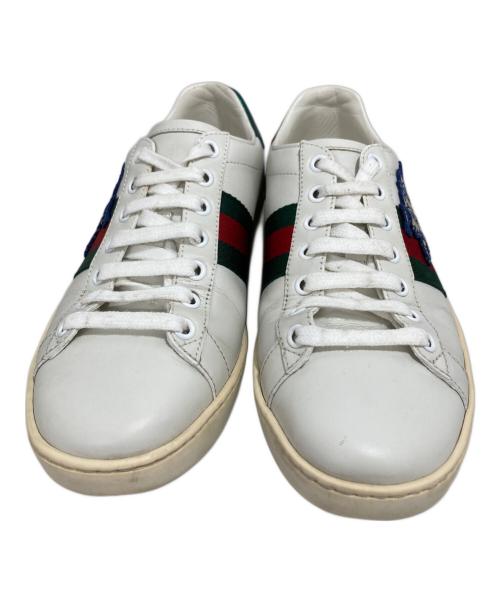 GUCCI（グッチ）GUCCI (グッチ) Disney (ディズニー) ローカットスニーカー ホワイト サイズ:36 1/2の古着・服飾アイテム