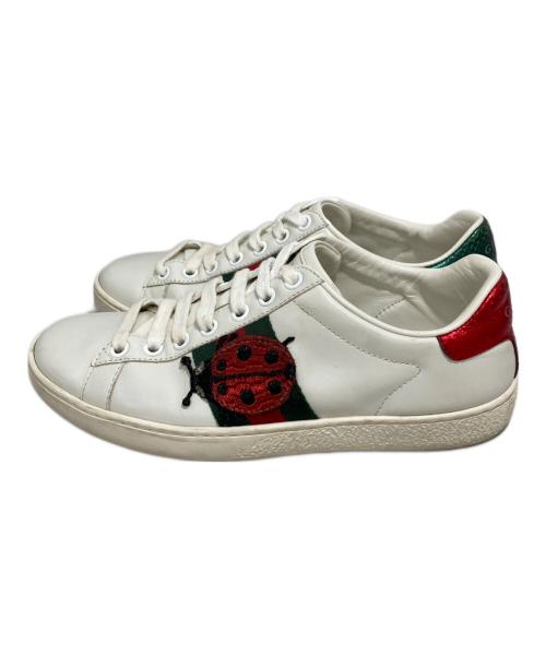 GUCCI（グッチ）GUCCI (グッチ) スニーカー ホワイト サイズ:35の古着・服飾アイテム