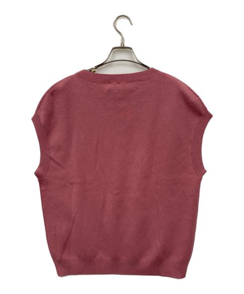 CABAN（キャバン）CABAN (キャバン) コットンカシミヤ クルーネックニットベスト ピンク サイズ:S 未使用品の古着・服飾アイテム