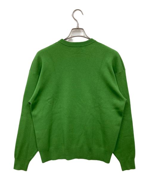 CABAN（キャバン）CABaN (キャバン) コットンカシミヤ クルーネックプルオーバー グリーン サイズ:Sの古着・服飾アイテム