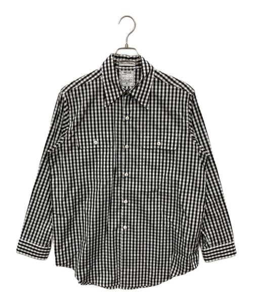 MADISON BLUE（マディソンブルー）MADISON BLUE (マディソンブルー) チェックシャツ ホワイト×ブラック サイズ:1の古着・服飾アイテム