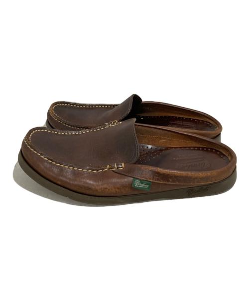 PARABOOT（パラブーツ）PARABOOT (パラブーツ) BAHAMAS レザースリッポン ブラウン サイズ:7の古着・服飾アイテム