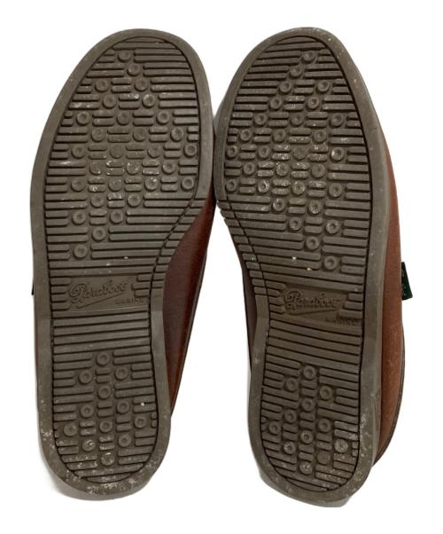 PARABOOT（パラブーツ）PARABOOT (パラブーツ) BAHAMAS レザースリッポン ブラウン サイズ:7の古着・服飾アイテム