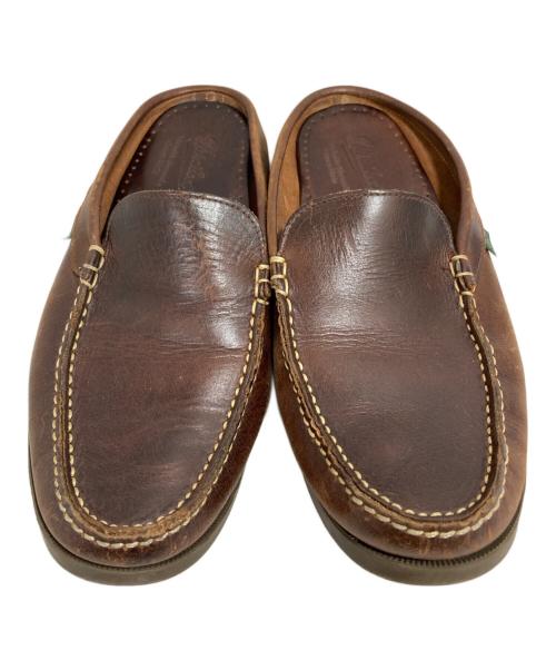 PARABOOT（パラブーツ）PARABOOT (パラブーツ) BAHAMAS レザースリッポン ブラウン サイズ:7の古着・服飾アイテム