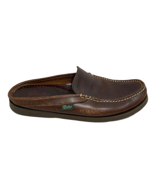 PARABOOT（パラブーツ）PARABOOT (パラブーツ) BAHAMAS レザースリッポン ブラウン サイズ:7の古着・服飾アイテム