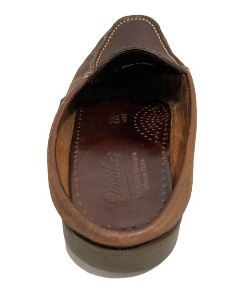 PARABOOT（パラブーツ）PARABOOT (パラブーツ) BAHAMAS レザースリッポン ブラウン サイズ:7の古着・服飾アイテム