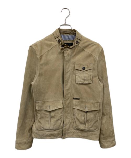 DSQUARED2（ディースクエアード）DSQUARED2 (ディースクエアード) スエードジャケット ベージュ サイズ:48の古着・服飾アイテム