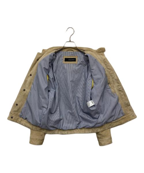 DSQUARED2（ディースクエアード）DSQUARED2 (ディースクエアード) スエードジャケット ベージュ サイズ:48の古着・服飾アイテム