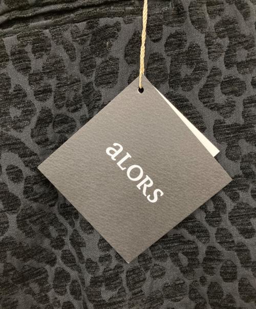 ALORS（アロー）aLORS (アロー) レオパードジャガードパンツ ブラック サイズ:2 未使用品の古着・服飾アイテム