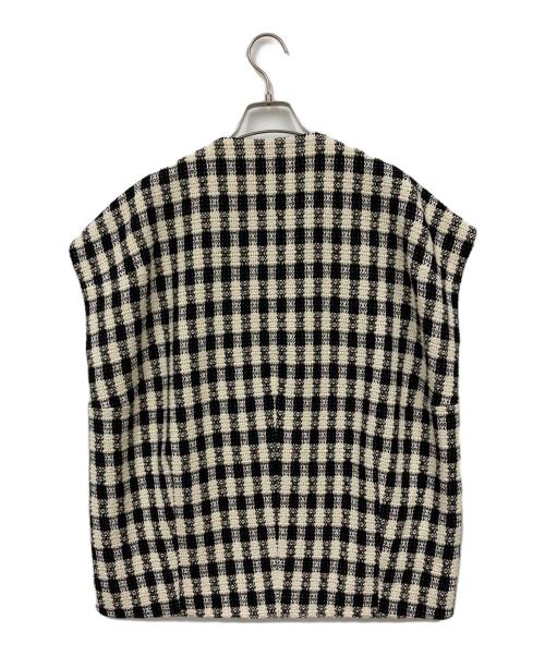 TOMORROW LAND（トゥモローランド）TOMORROW LAND (トゥモローランド) ツイードベスト ベージュ サイズ:36 未使用品の古着・服飾アイテム