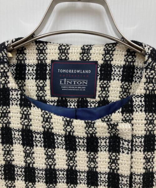 TOMORROW LAND（トゥモローランド）TOMORROW LAND (トゥモローランド) ツイードベスト ベージュ サイズ:36 未使用品の古着・服飾アイテム