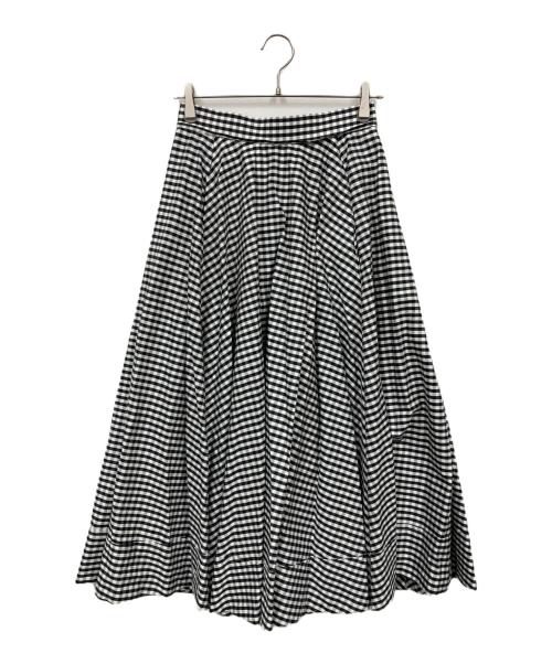 MADISON BLUE（マディソンブルー）MADISON BLUE (マディソンブルー) チェックスカート ホワイト×ネイビー サイズ:1の古着・服飾アイテム