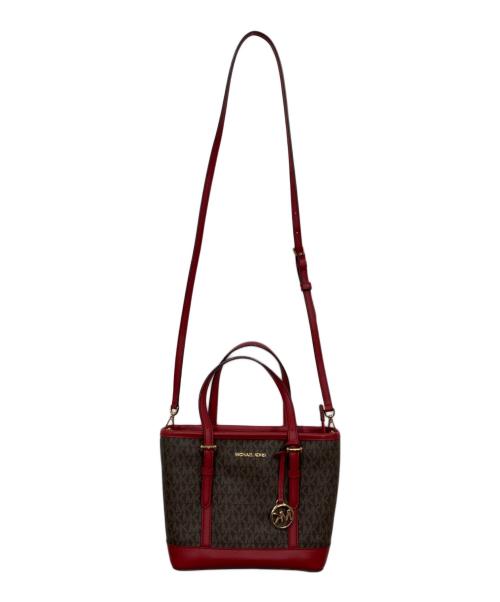 MICHAEL KORS（マイケルコース）MICHAEL KORS (マイケルコース) 2WAYバッグ レッドの古着・服飾アイテム