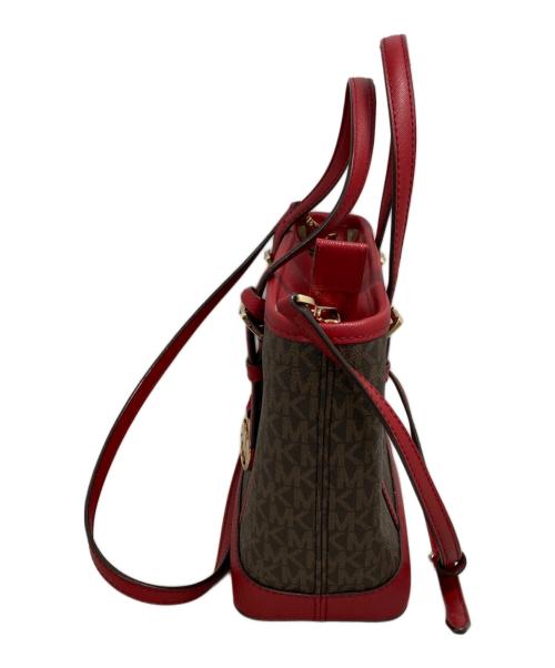 MICHAEL KORS（マイケルコース）MICHAEL KORS (マイケルコース) 2WAYバッグ レッドの古着・服飾アイテム