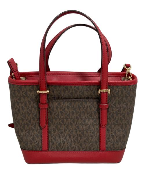 MICHAEL KORS（マイケルコース）MICHAEL KORS (マイケルコース) 2WAYバッグ レッドの古着・服飾アイテム